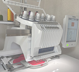 自社内刺繍加工